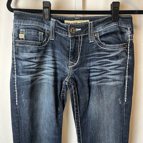 Big Star Jeans Women Size 27 L Casey K Low Rise Fit Western Pants Bootcut Rodeo - Picture 6 of 8